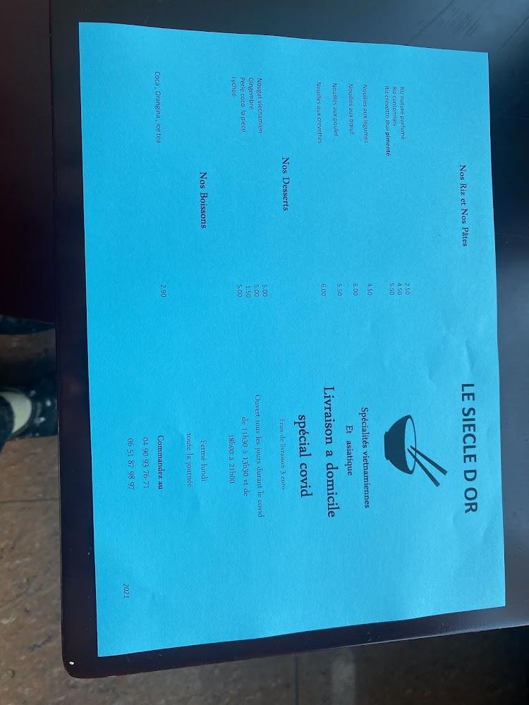 Siècle d'Or - Menu Image 4